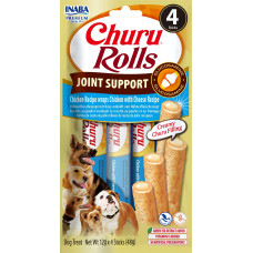 Churu Dog Rolls Joint Support Frango Com Queijo 4x12g Churu Dog Rolls Joint Support Frango Com Queijo 4x12g